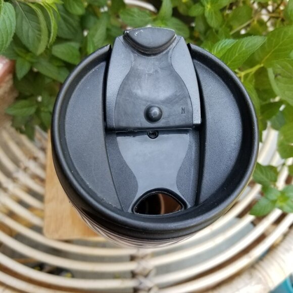 Starbucks Travel Mug 2006 Burlap Guatemala Coffee Bean Bag Cup Design 16 Oz - Picture 8 of 9